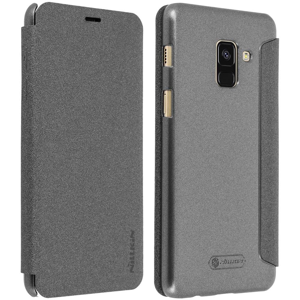 Custodia Galaxy A8 Sportellino Protezione Totale - Grigio - Foto 1