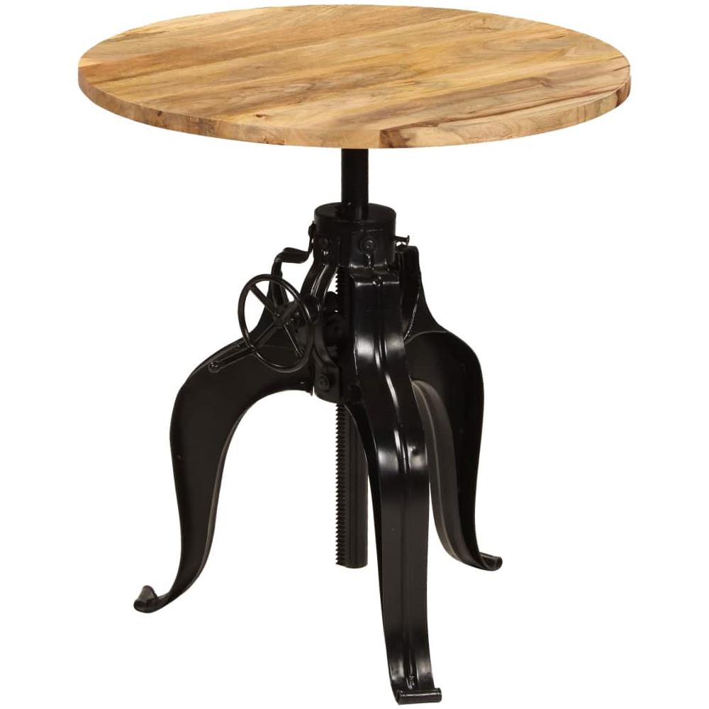 Tavolo Da Bar In Legno Massello Di Mango 75x (76-110) Cm - Foto 1