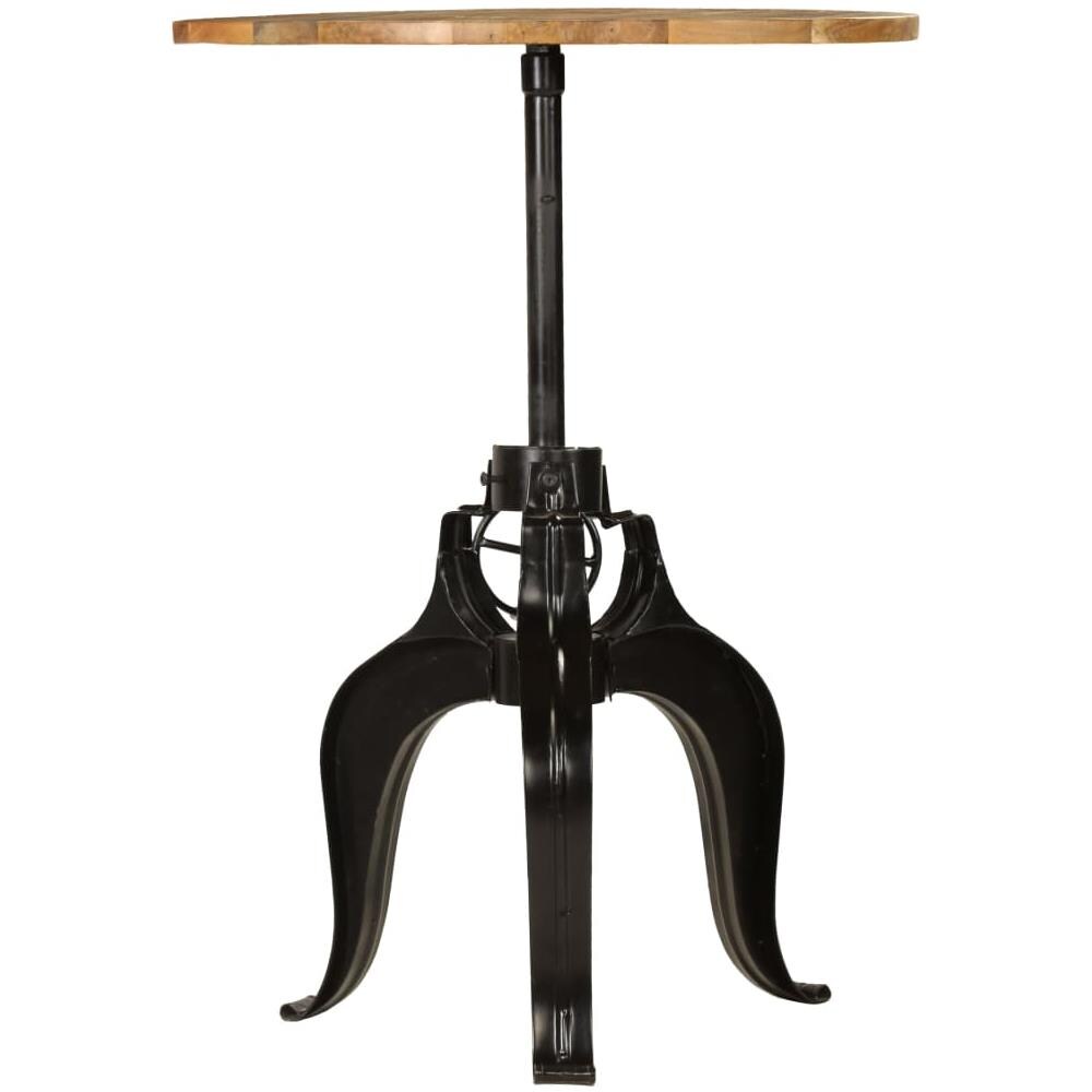 Tavolo Da Bar In Legno Massello Di Mango 75x (76-110) Cm - Foto 2