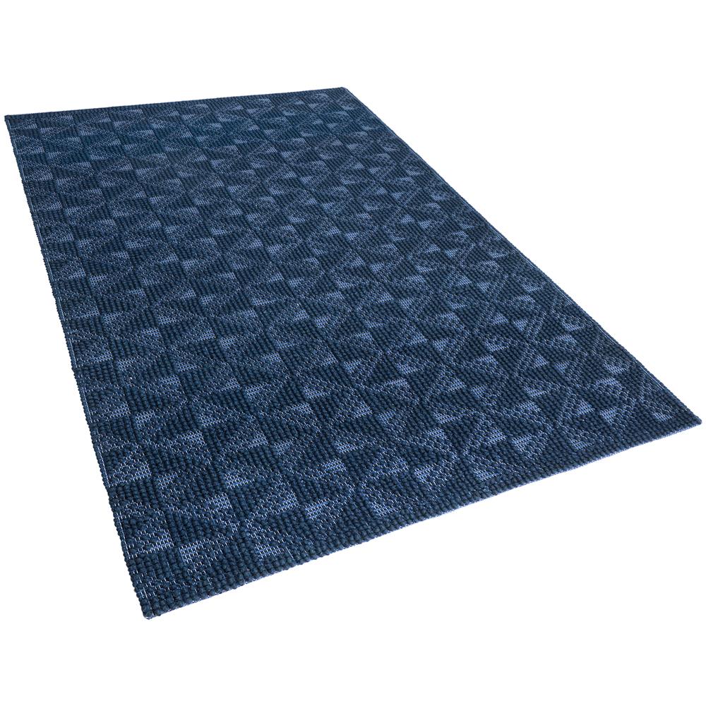 Tappeto Blu Scuro 140 X 200 Cm A Pelo Corto Savran - Foto 1