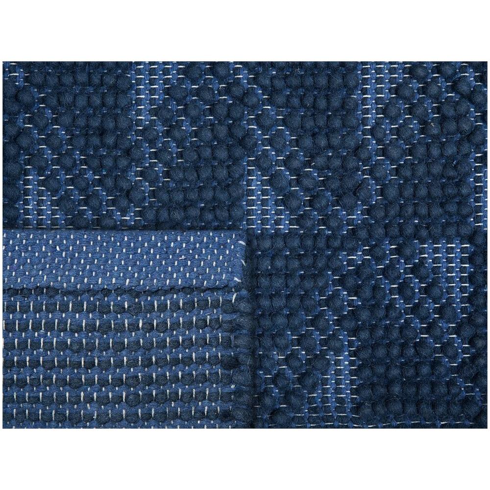 Tappeto Blu Scuro 140 X 200 Cm A Pelo Corto Savran - Foto 9