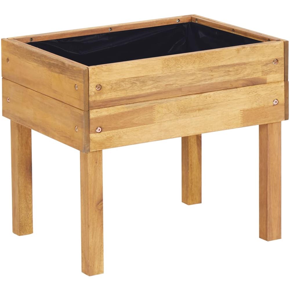 Fioriera Rialzata 50x40x45 Cm In Massello Di Acacia - Foto 2