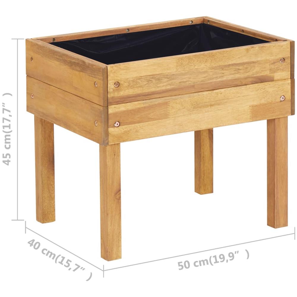 Fioriera Rialzata 50x40x45 Cm In Massello Di Acacia - Foto 13