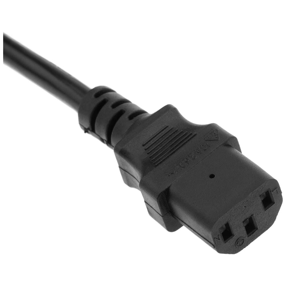 Cavo Verde 2 Piedi Cavo Alimentazione Kentek Verde 2 Piedi - Connettori IEC C13 A C14, 10A/250V, 18 AWG Cavo Di Potenza Corto Verde - Foto 3