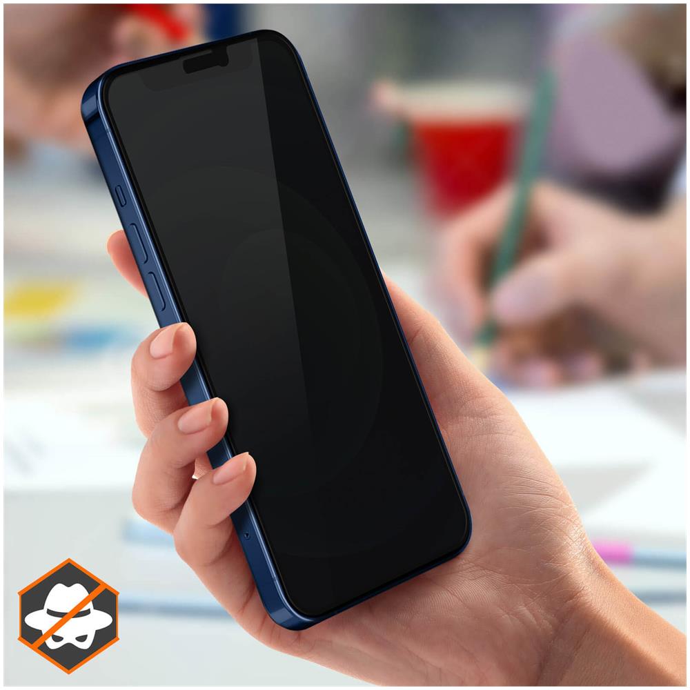 Vetro Temperato Iphone 12 / 12 Pro Pellicola Anti-spia Salvadisplay Antishock - Foto 5