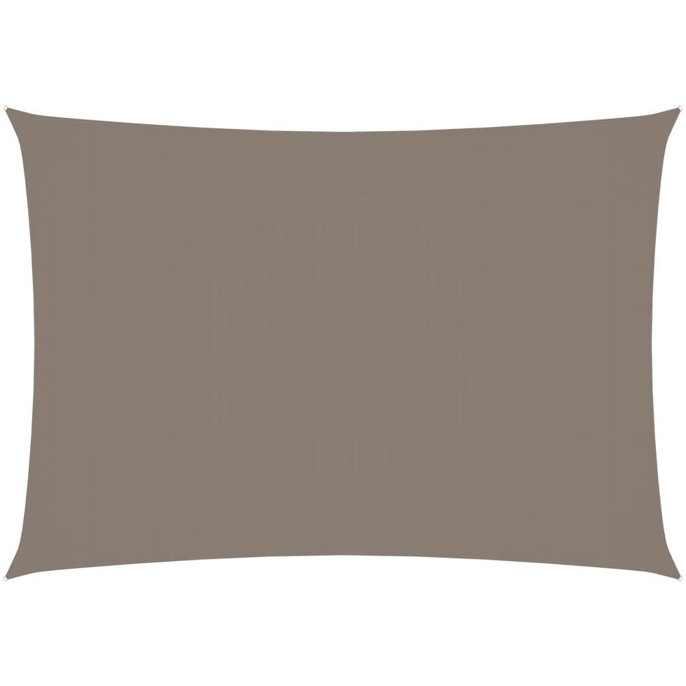 Parasole a Vela Tessuto Oxford Rettangolare 4x5m Grigio Talpa - Foto 1