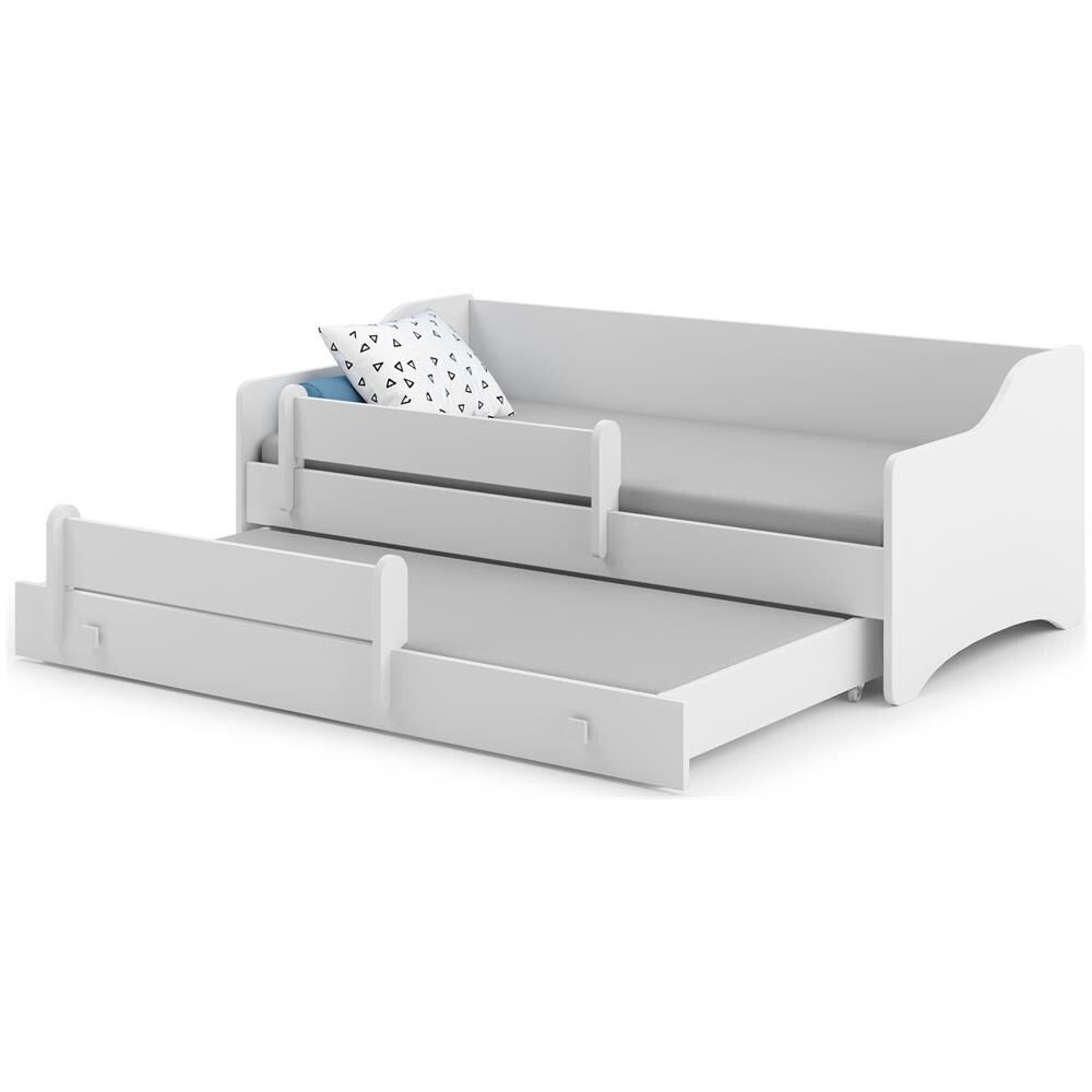 Eryk Ii 160x80 Letto Matrimoniale Per Bambini + Materassi E Giroletto - Foto 1