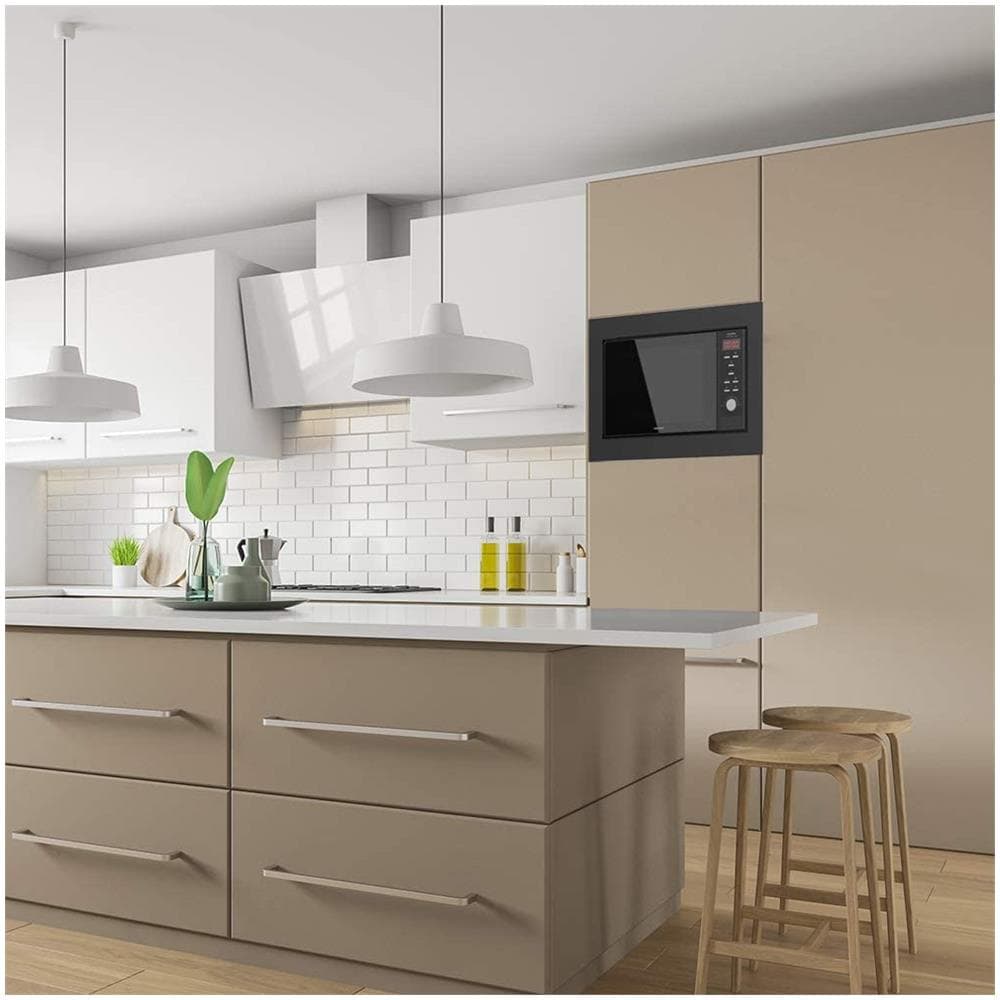 1387 Microonde Acciaio Inossidabile 23 Litri 900 Watt Digitale Nero - Foto 2