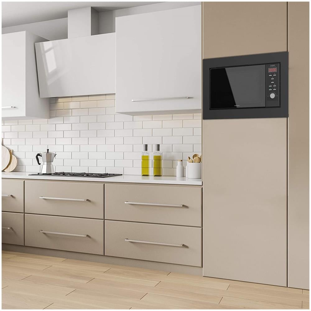 1387 Microonde Acciaio Inossidabile 23 Litri 900 Watt Digitale Nero - Foto 5