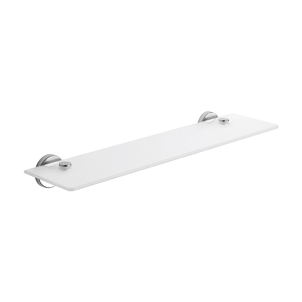 Mensola Da 55 Cm Per Bagno In Vetro Satinato - Serie Felce - Foto 1