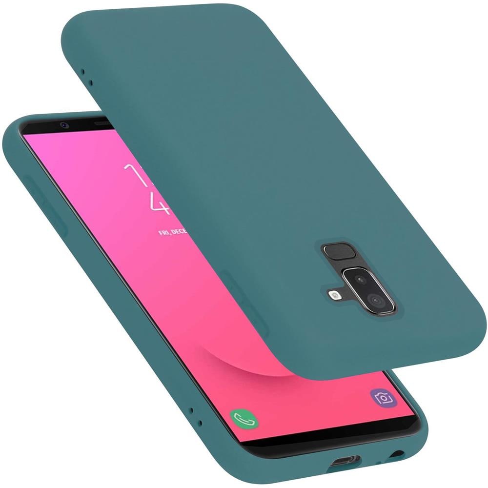 Custodia Compatibile Con Samsung Galaxy A6 Plus / J8 In Liquid Verde - Coperchio Protettivo In Silicone Tpu Flessibile - Foto 1