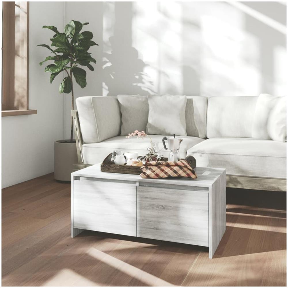 Tavolino da Salotto Grigio Sonoma 90x50x41,5 cm in Truciolato - Foto 1