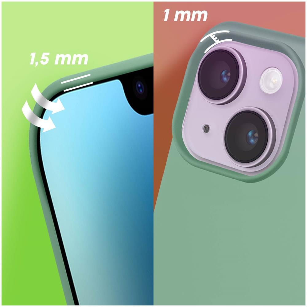 Cover Per Iphone 14 Ibrida Semirigida Sottile Leggera Verde Menta - Foto 5