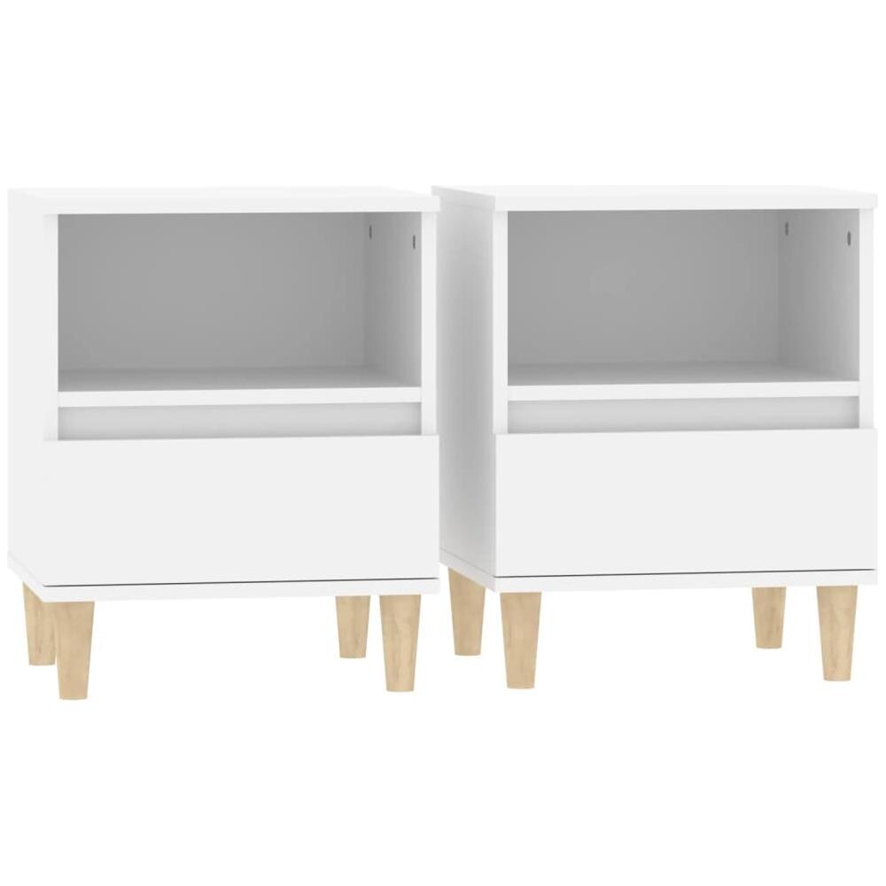 Comodini 2 Pz In Bianco 40x35x50 Cm - Foto 2