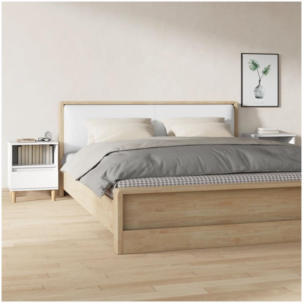 Comodini 2 Pz In Bianco 40x35x50 Cm - Foto 1
