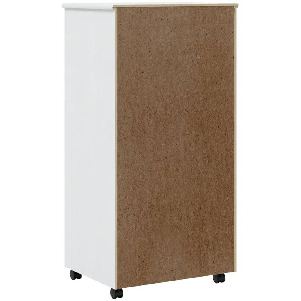 Armadietto Rotante con Cassetti MOSS Bianco Legno Massello Pino - Foto 9