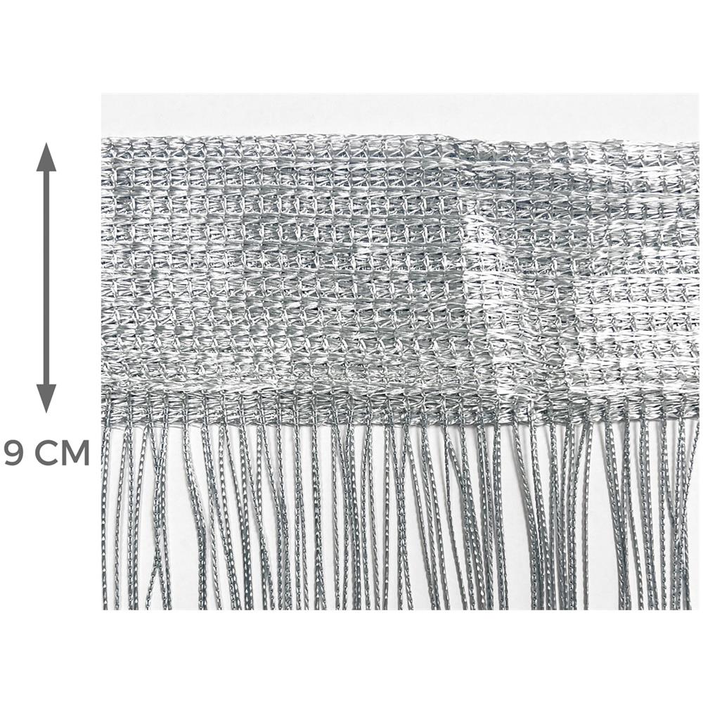 Tenda Antimosca Antirumore Caduta Pannello Porta Finestra Multistring Tinta Unita 100x200 Bianco - Foto 5