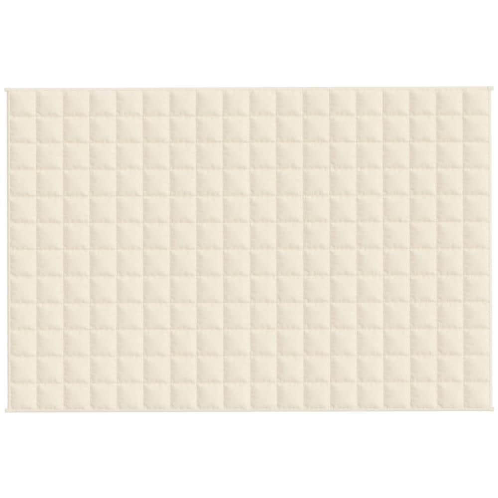 Coperta Ponderata Crema Chiaro 122x183 Cm 5 Kg Tessuto - Foto 3