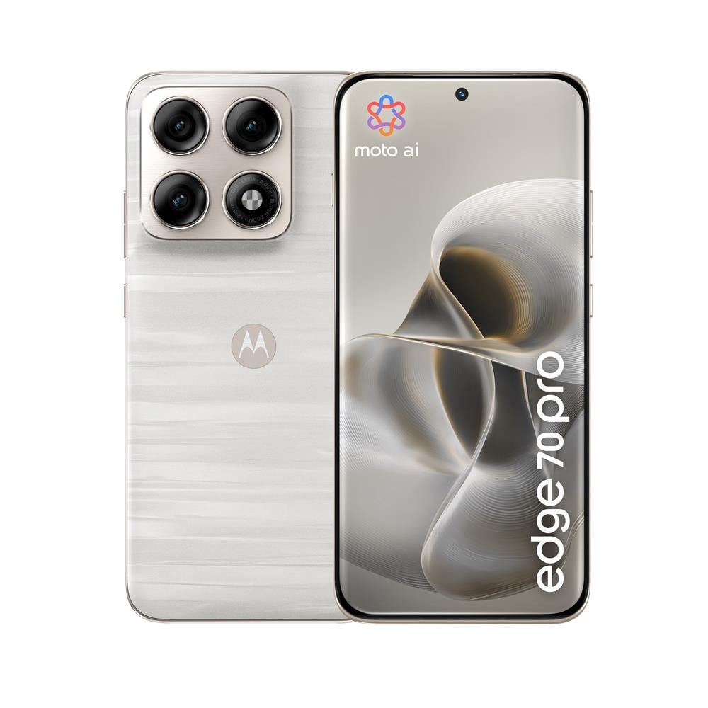 Edge 70 Pro 5G 512GB 12GB Ram Display 6.78" AMOLED SuperHD Main Camera 50+50+50MP Selfie 50MP DualSim: nano+eSim Android 16 Dimensity 8500 Extreme 6500mAh PANTONE Lily White - Foto 1