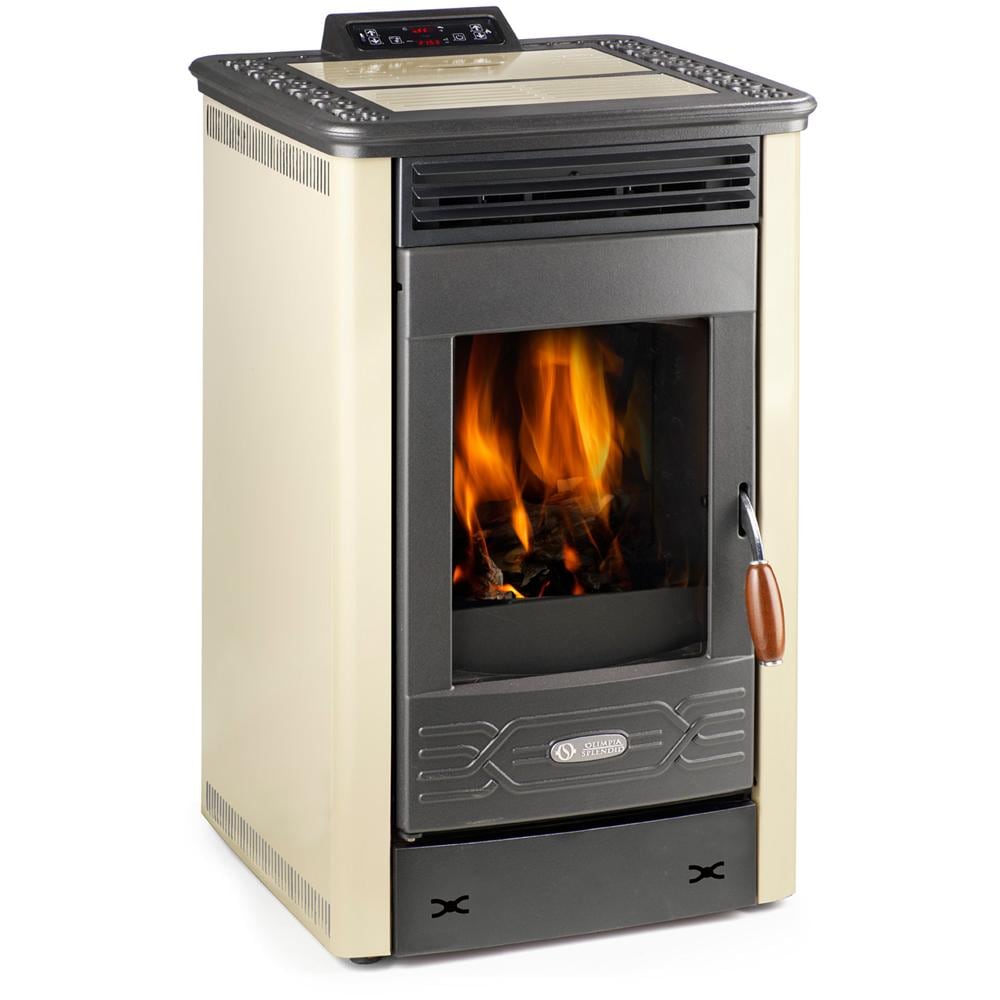 Stufa a Pellet Dafne 65 Potenza Termica Nominale 5.5 kW 160 m3 Riscaldabili Colore Beige - Foto 1