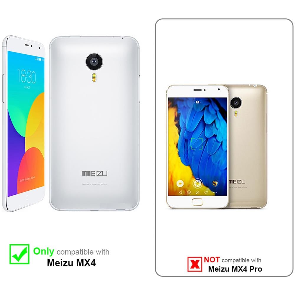 Custodia Compatibile Con Meizu Mx4 In Nero Carbone - Coperchio Protettiva Con Chiusura Magnetica, Funzione Stand E Tasca Per Le Carte - Foto 2