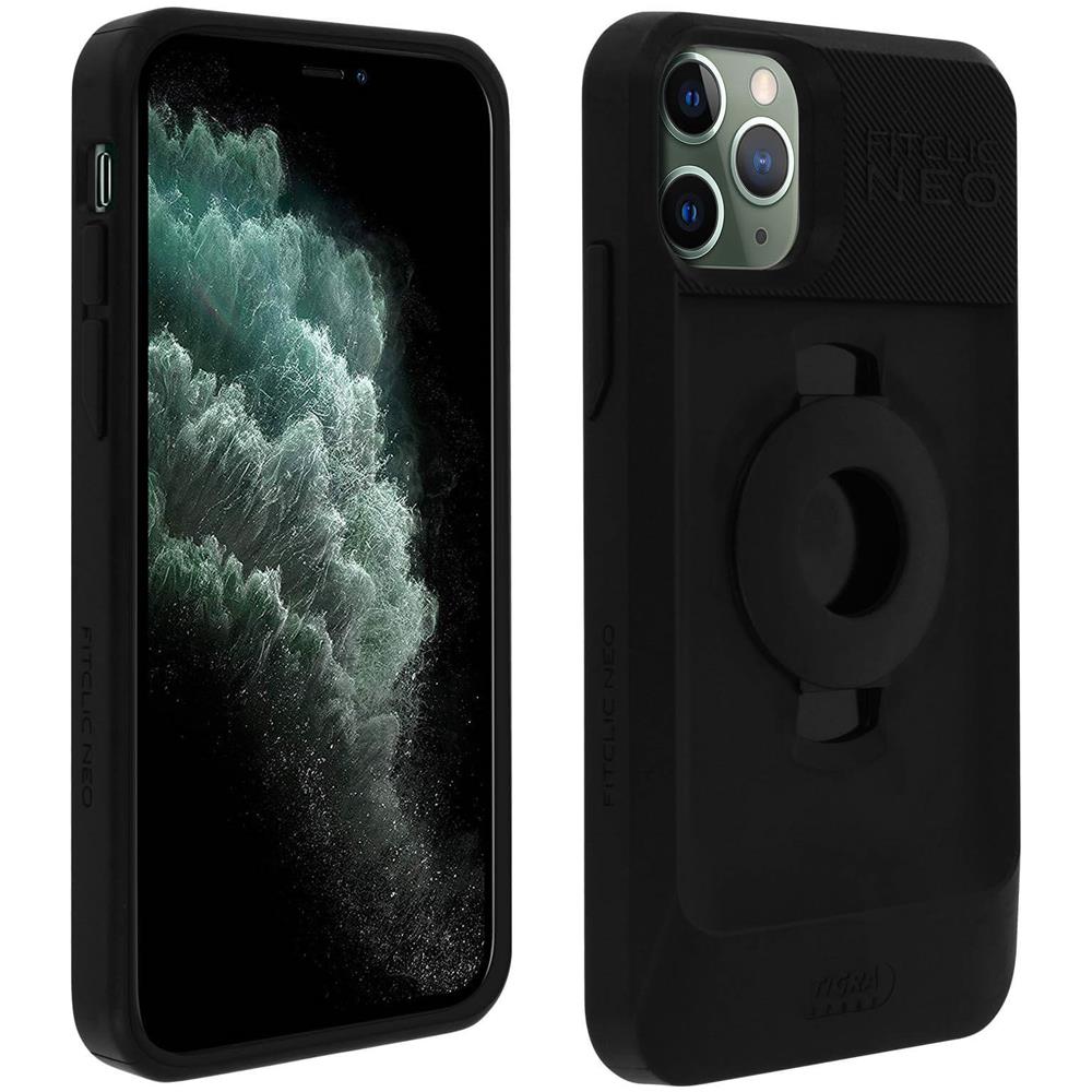 Cover Iphone 11 Pro Max Semi-rigida Magnetico / meccanico Fitclic Neo Nero - Foto 1