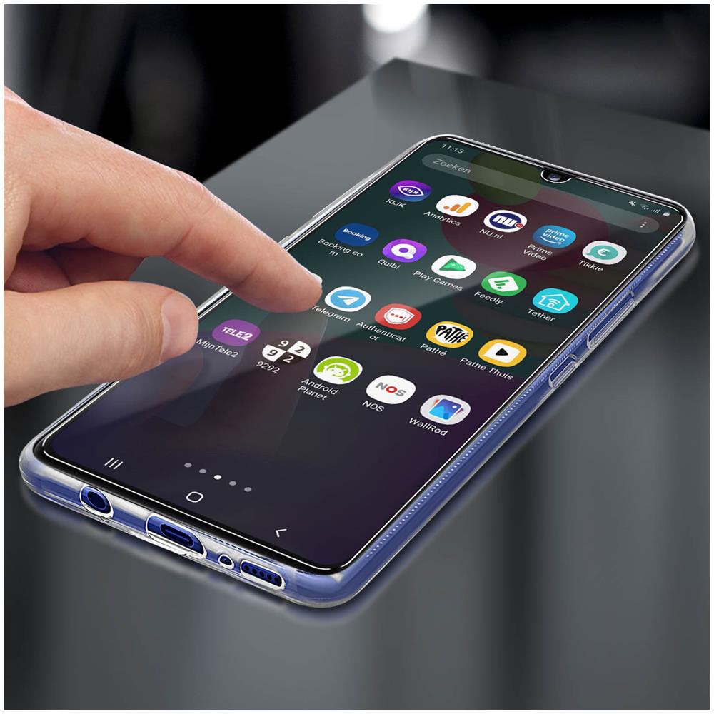 Cover Samsung Galaxy A41 Silicone + Vetro Temperato Trasparente - Foto 2