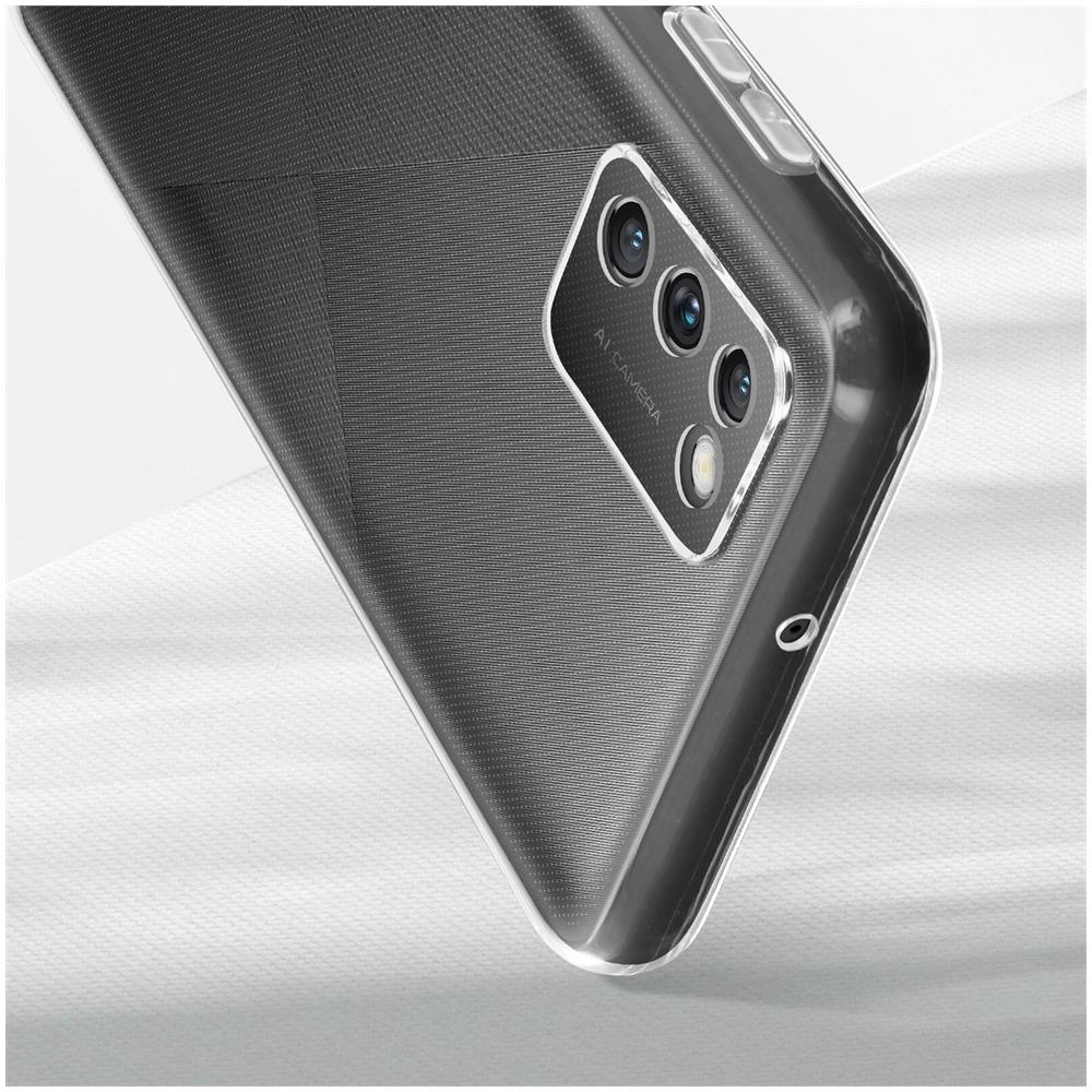 Cover Silicone Flessibile Samsung A02s + Vetro Temperato Bordo Nero - Foto 2