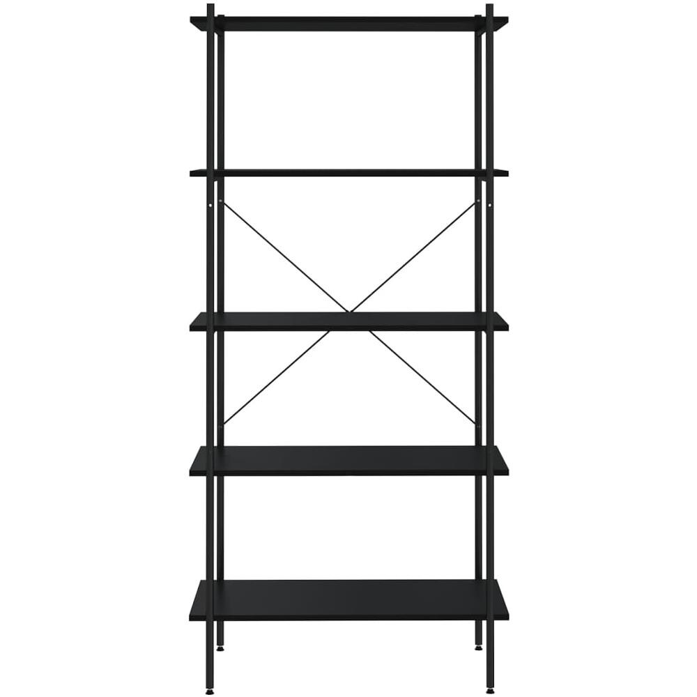 Scaffale con 5 Mensole Nero 80x40x163 cm - Foto 3