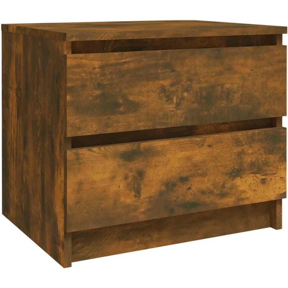 Comodino Rovere Fumo 50x39x43,5 Cm In Legno Multistrato - Foto 1