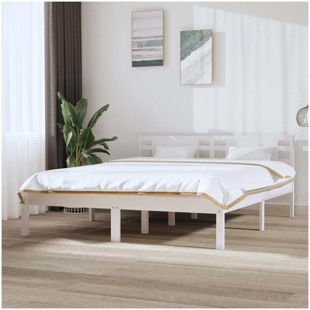 Giroletto Bianco in Legno Massello 150x200 cm King Size - Foto 1