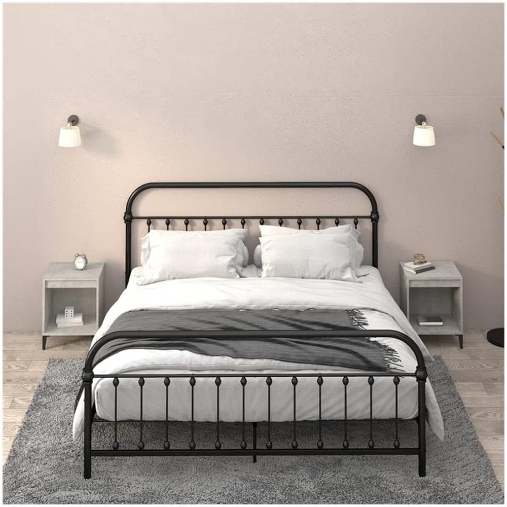 Comodini 2 Pz Grigio Cemento 40x35x50 Cm - Foto 1