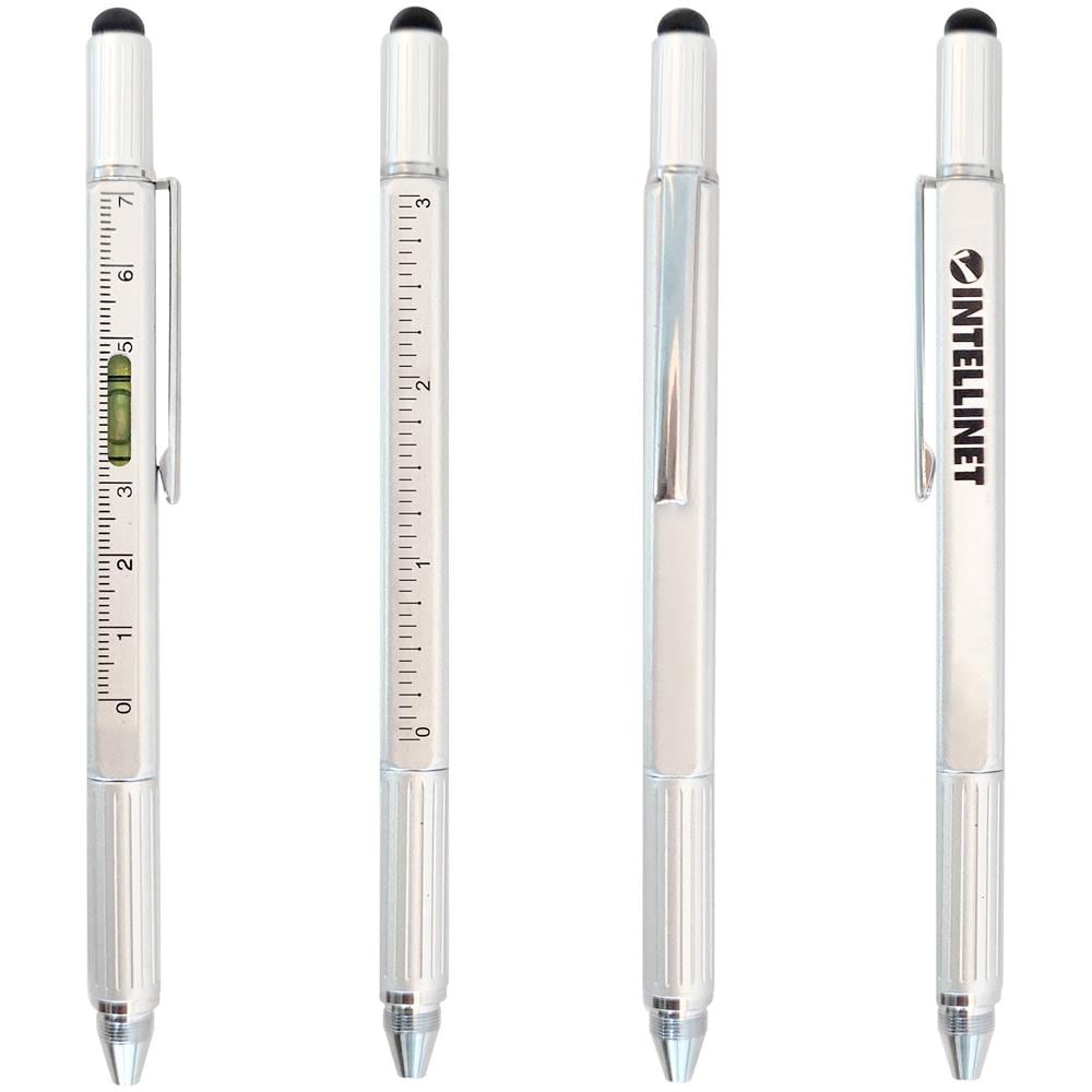 Penna A Sfera Multifunzione 5 In 1 Con Cacciavite Bolla E Righello - Foto 1