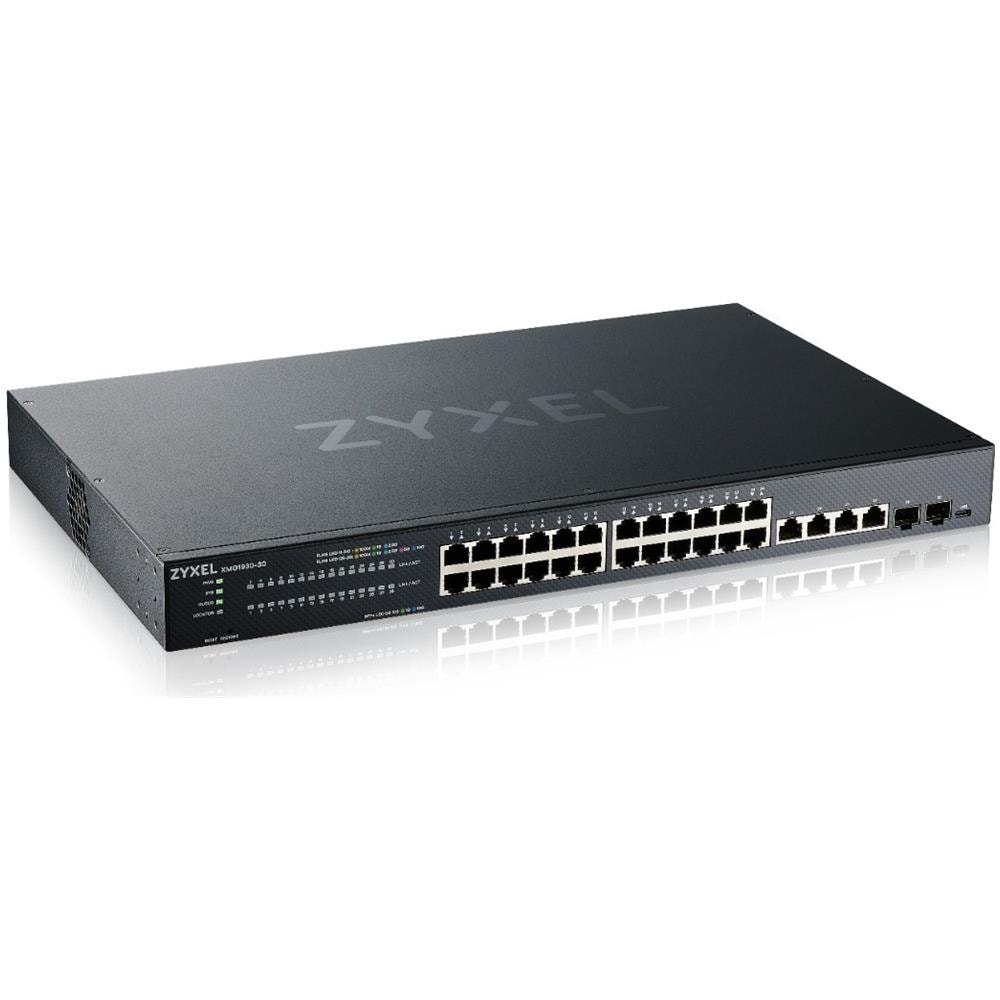Switch di Rete XMG1930-30 Gestito L3 24 Porte Ethernet (100/1000/2500) Supporto Power Over Ethernet (PoE) Colore Nero - Foto 2