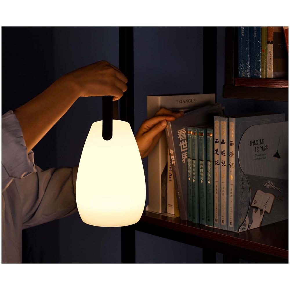 Lampada Led Multicolore Ricaricabile Da Tavolo Con Maniglia E Telecomando - Foto 2