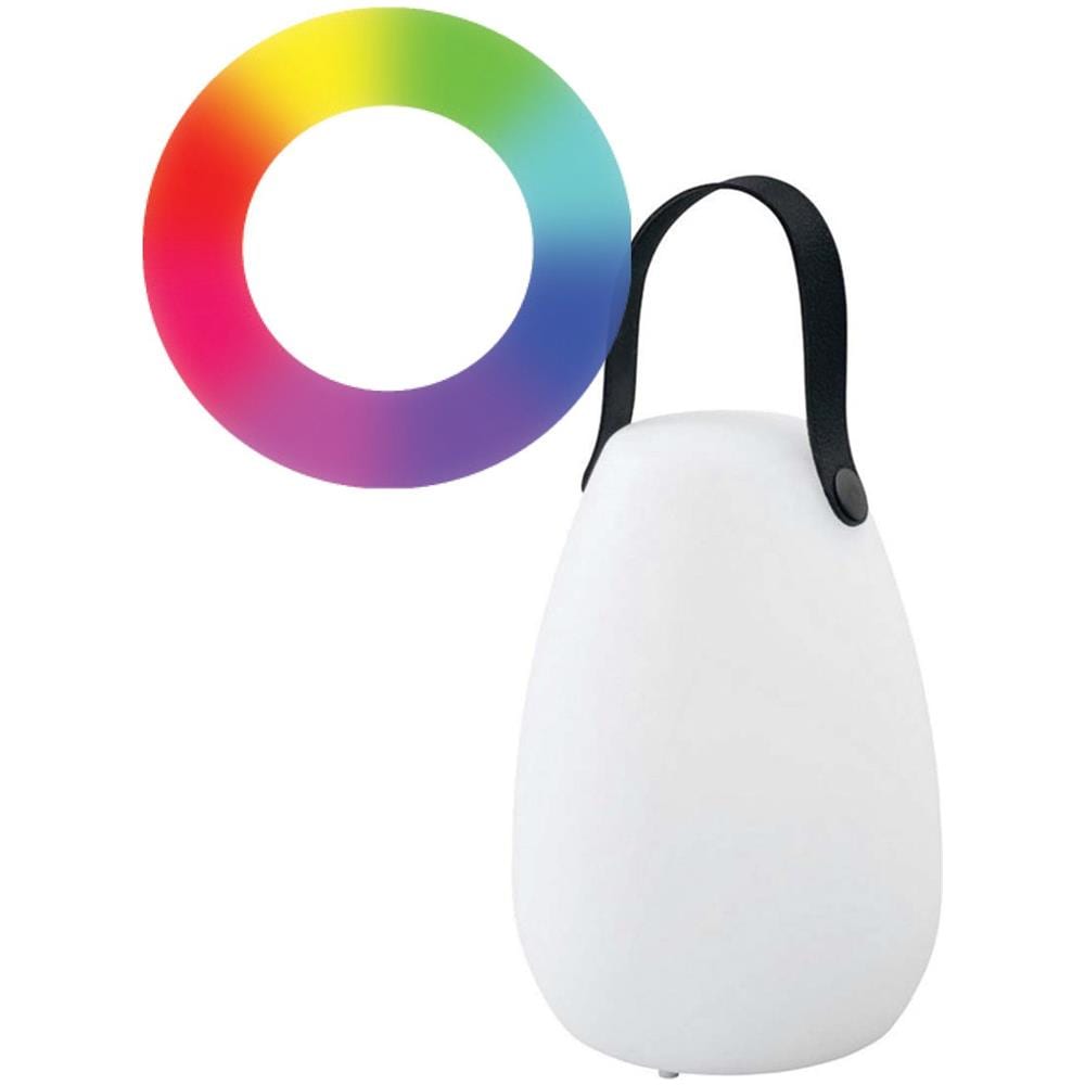 Lampada Led Multicolore Ricaricabile Da Tavolo Con Maniglia E Telecomando - Foto 1