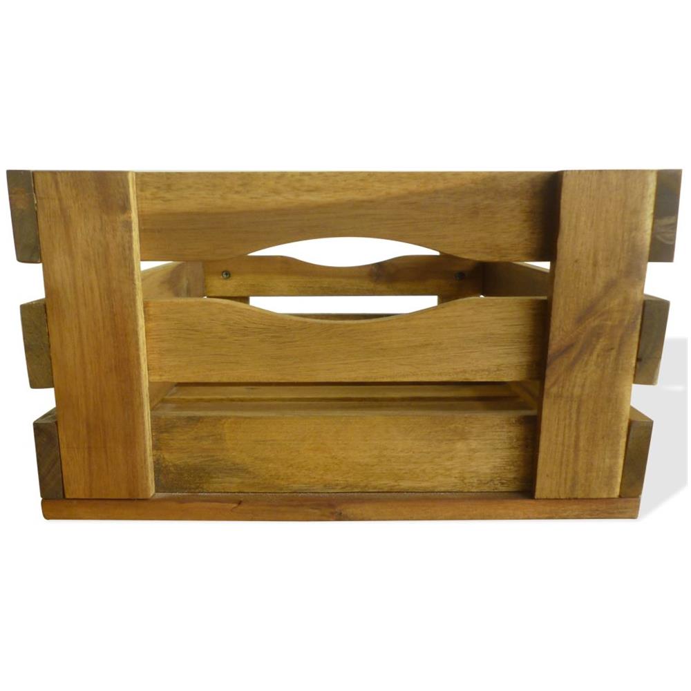 Cassetta Per Mele Set 2 Pz In Legno Massello Di Acacia - Foto 7