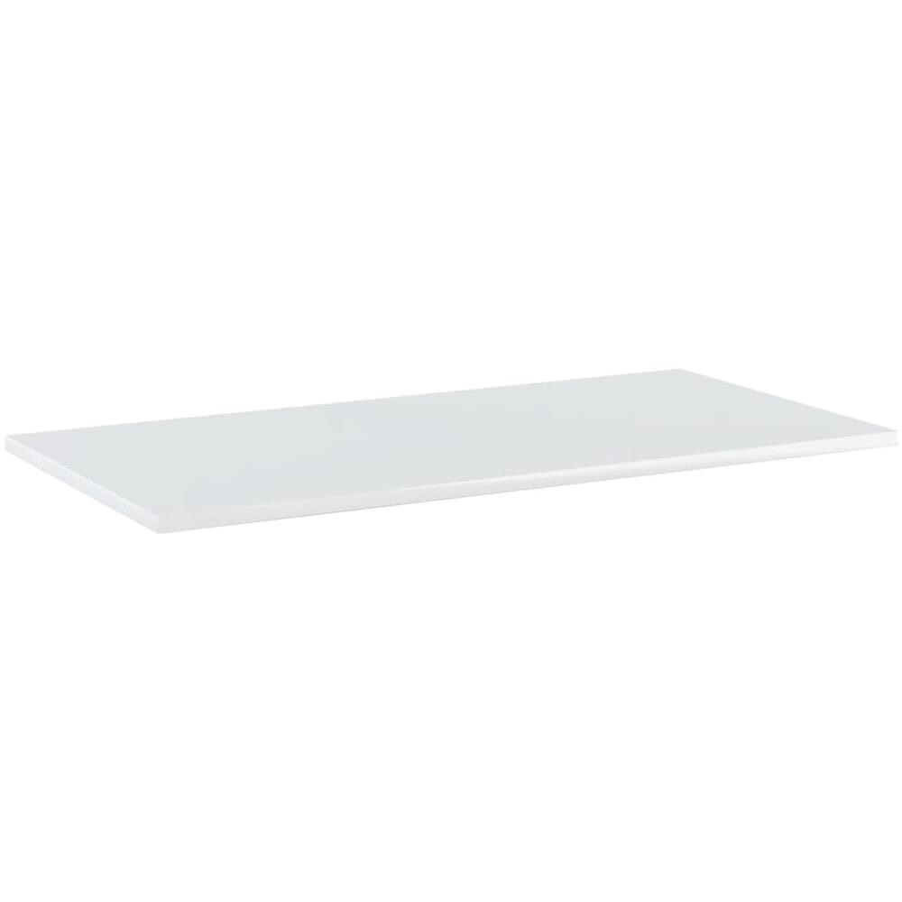Ripiani per Libreria 8pz Bianco Lucido 80x40x1,5cm Multistrato - Foto 3