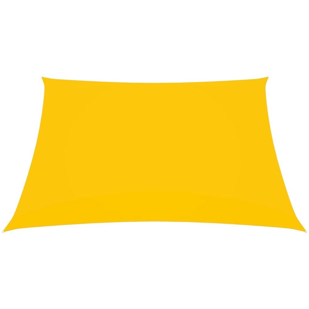 Parasole a Vela Oxford Rettangolare 2x2,5 m Giallo - Foto 2