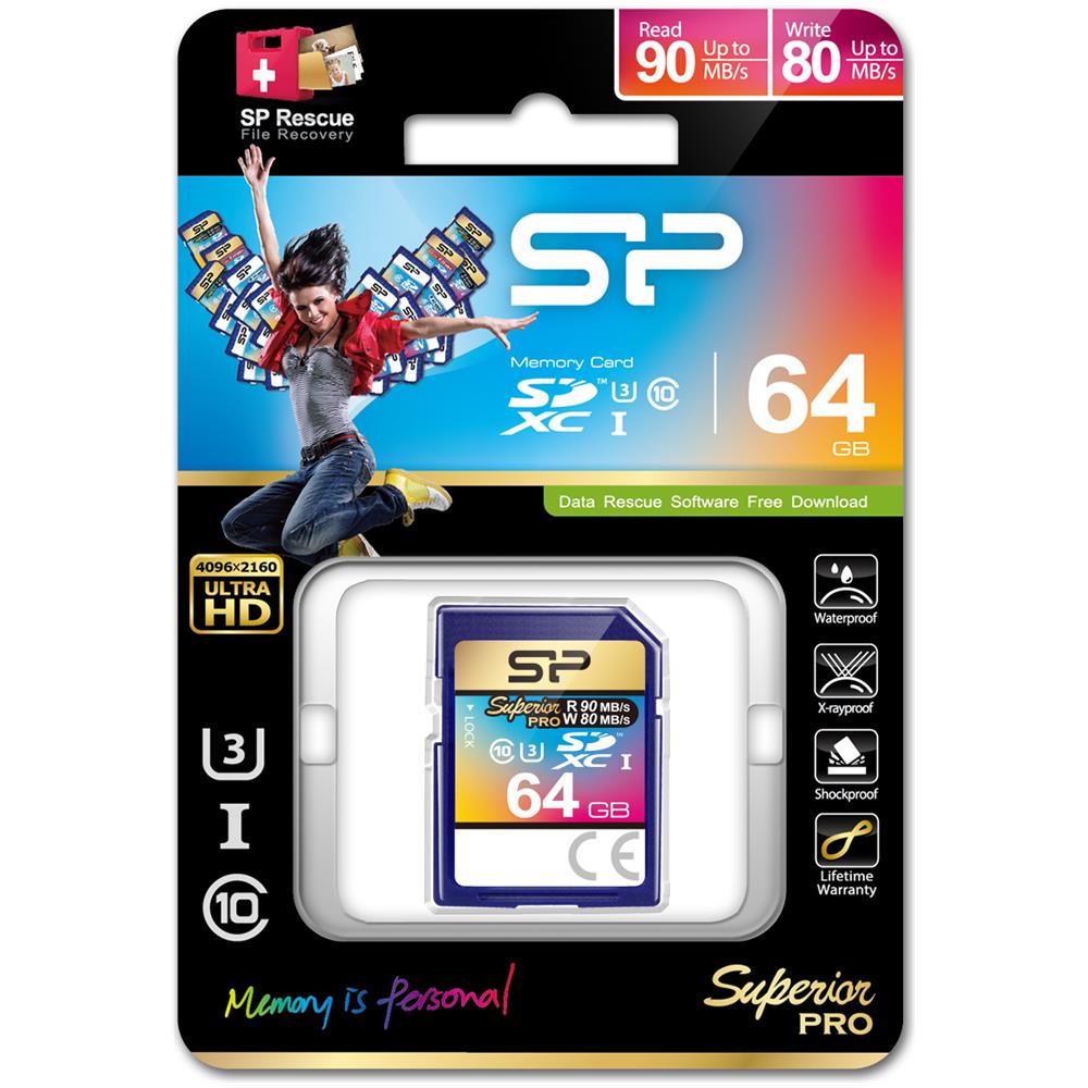 SDXC 64GB, SDXC, 0 - 70 °C, Blu, -40 - 85 °C - Foto 2