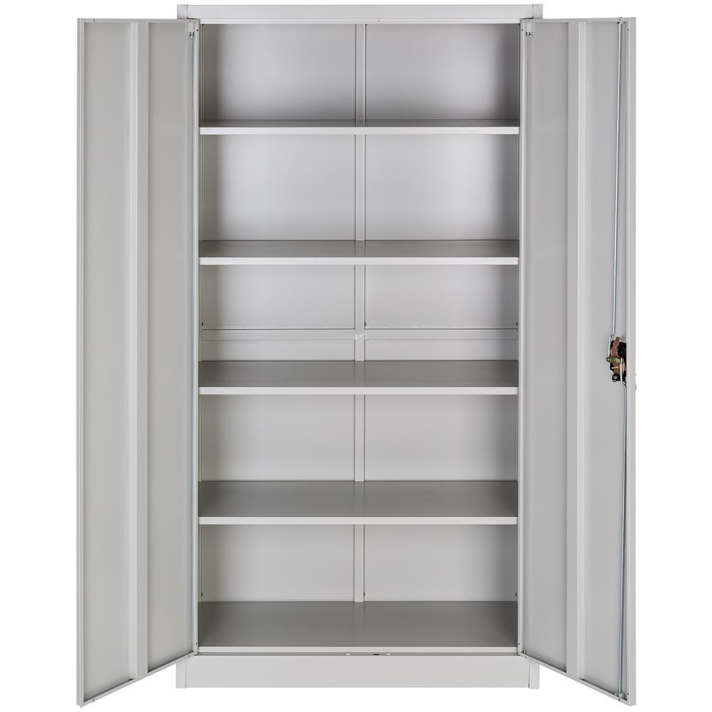 2x Armadio Portadocumenti A 5 Scomparti 180 X 90 X 40 Cm - Grigio - Foto 2