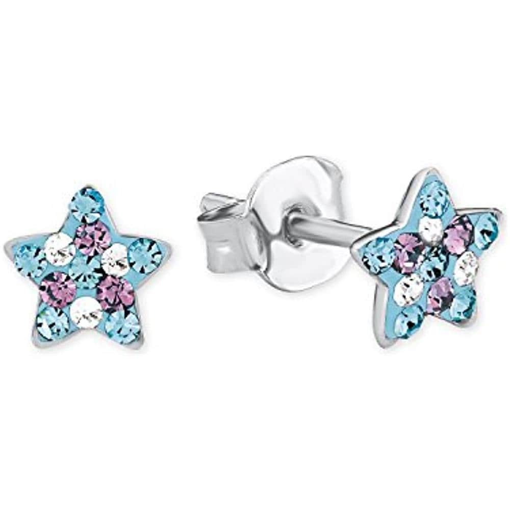 Principessa Lillifee Bambini Orecchini A Forma Di Stella, In Argento 925 rodiato Multicolore - 2013175 - Foto 1