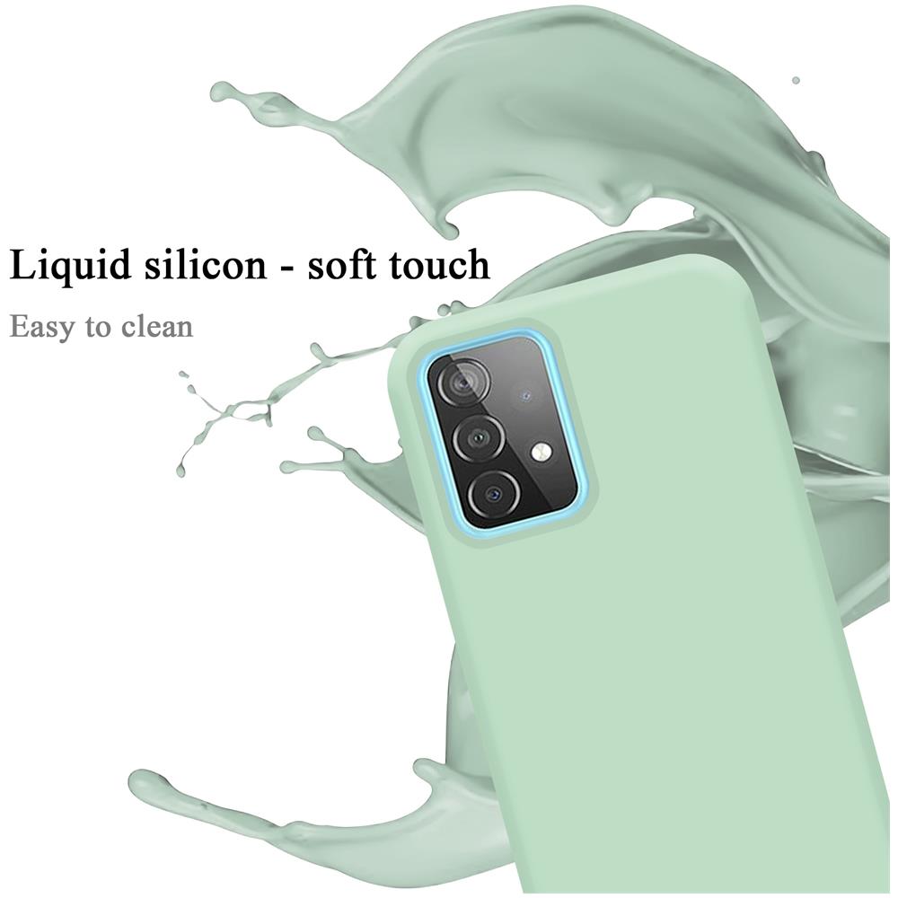 Custodia Compatibile Con Samsung Galaxy A52 4g / 5g In Liquid Verde Chiaro - Coperchio Protettivo In Silicone Tpu Flessibile - Foto 2