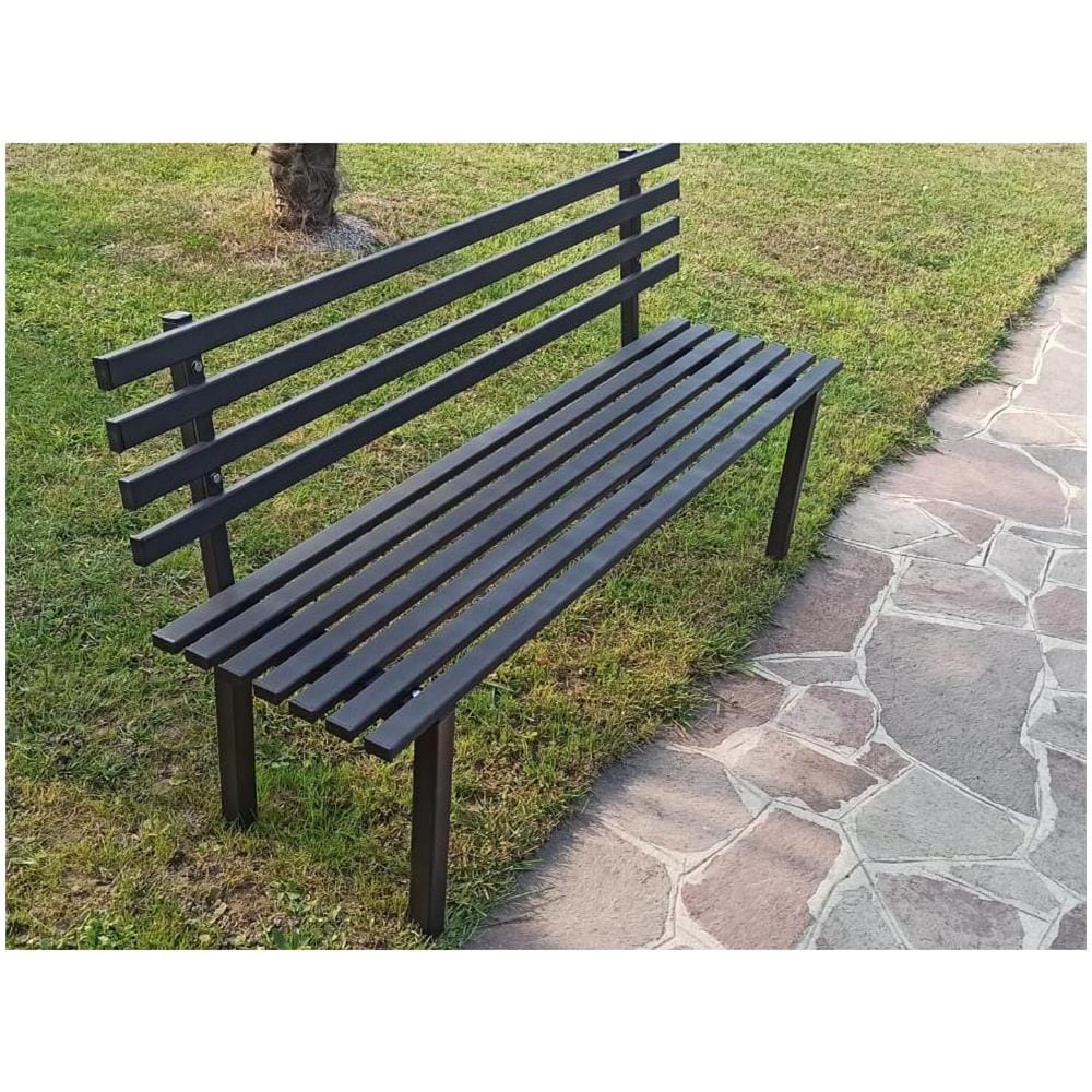 Panchina Da Giardino Modello Napoli In Acciaio Lunghezza 100 Cm - Foto 1