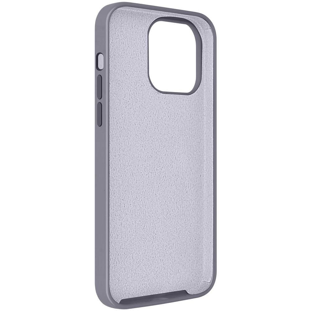 Cover Iphone 14 Pro Max Ibrida Semirigida Sottile Leggera Grigio Lavanda - Foto 2