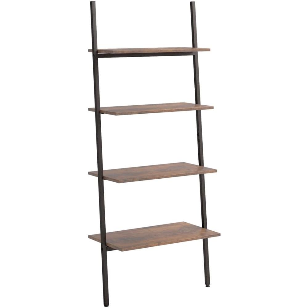 Scaffale Pendente 4 Livelli Marrone Scuro E Nero 64x34x150,5cm - Foto 2