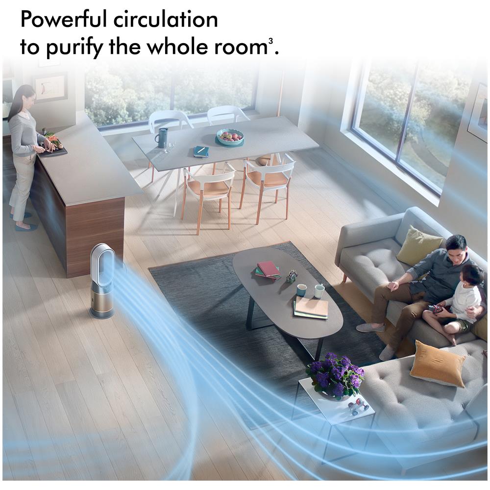 Purificatore d'Aria Hot+Cool Formaldehyde con Display LCD per Stanze fino a 27 m² Funzioni Raffreddamento/ Riscaldamento Timer Filtro HEPA Colore Oro/ Argento - Foto 10