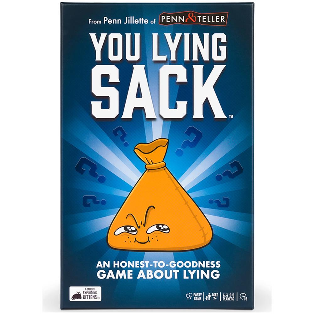 Exploding Kittens You Lying Sack Un Gioco Onesto E Buono Sulla Menzogna - Supera In Astuzia I Tuoi Avversari In Questo Divertente Gioco Per Adulti, Adolescenti E Bambini - Divertenti Giochi Per Tutta La Famiglia - Foto 1