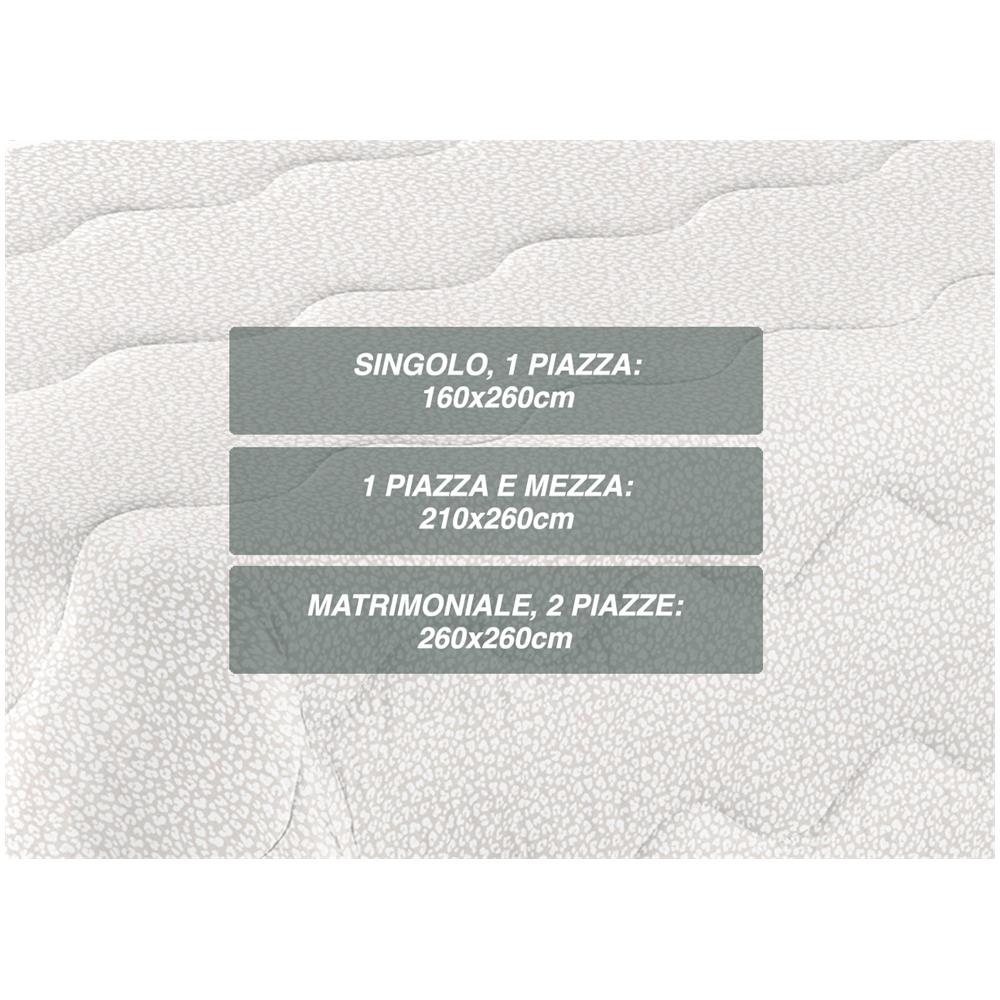 Trapunta Piumone Letto Invernale Imbottita 300gr Microfibra Scaldanotti Toronto 1 Piazza Blu - Foto 5