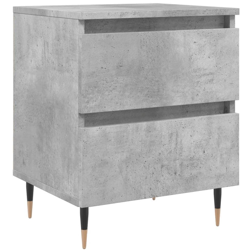 Comodino Grigio Cemento 40x35x50 Cm In Legno Multistrato - Foto 2